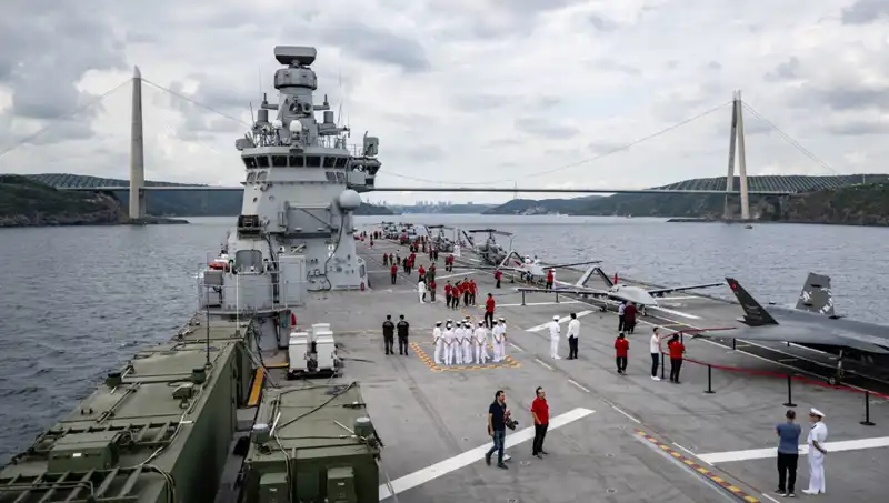 TCG Anadolu, Sarayburnu'ndan Ayrıldı: Görevine İkinci Durak İçin Yolculuk