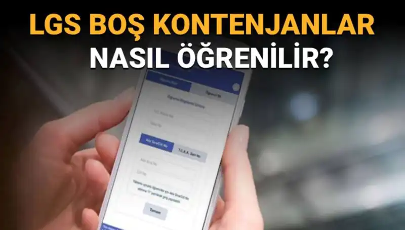 LGS’de Boş Kontenjanları ve Taban Puanlarını Öğrenmenin Yolu