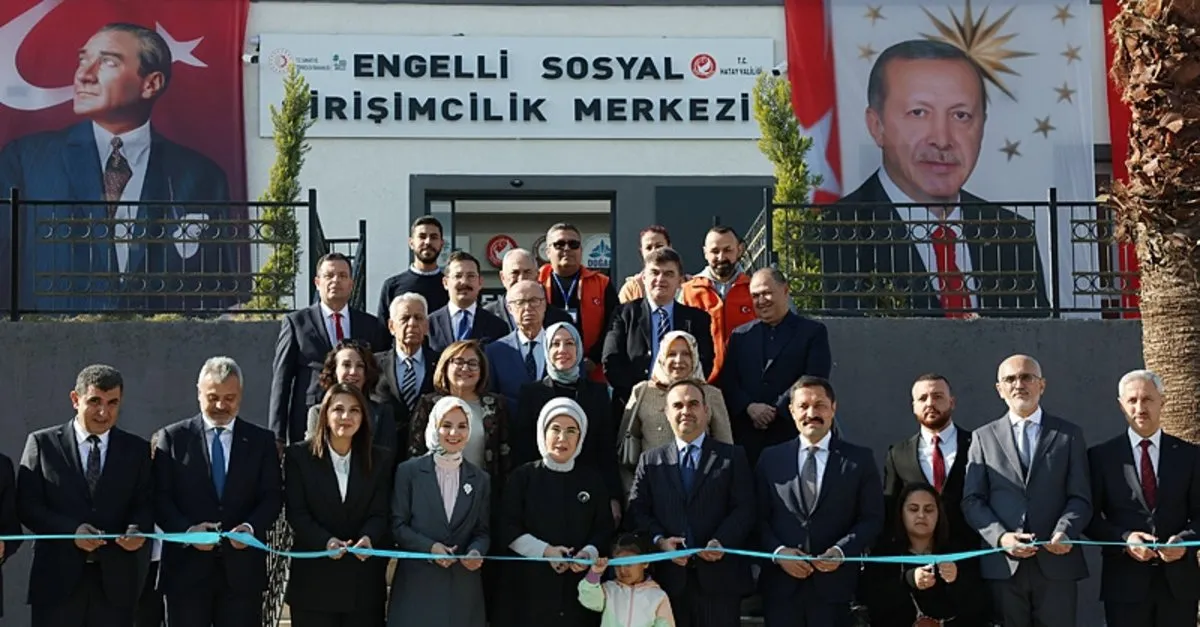 Emine Erdoğan Hatay’da Engelli Sosyal Girişimcilik Merkezi’nin Açılışını Gerçekleştirdi