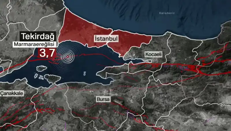 Marmara Denizi’nde 3,7 Büyüklüğünde Deprem: Gelişmeler ve Bilmeniz Gerekenler